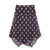 Women's European and American style hanging neck top+irregular skirt set