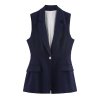 Women's European and American style sleeveless vest+casual pants set